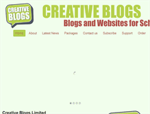 Tablet Screenshot of creativeblogs.net